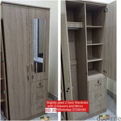 Slightly used 2 door wardrobe and other items for sale with Delivery 0