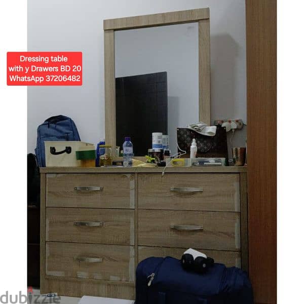 Slightly used 2 door wardrobe and other items for sale with Delivery 5