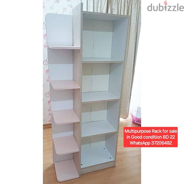 Slightly used 2 door wardrobe and other items for sale with Delivery 12