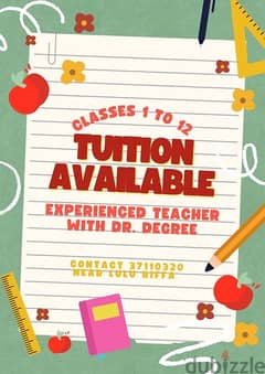 Tuition Available