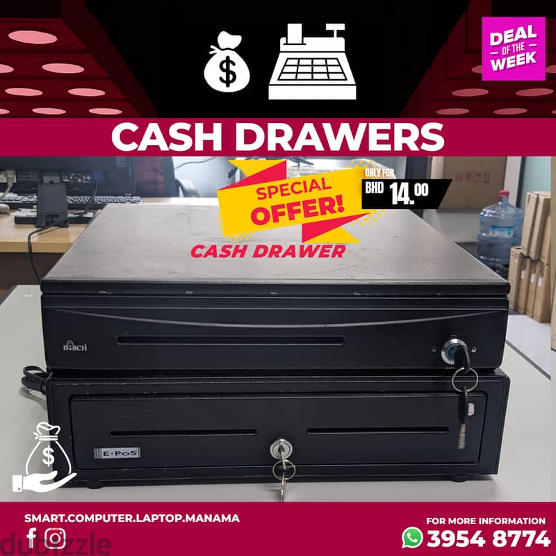 Cash Drawer With Lock & Key Good Perfect Condition Cell: 39548774 0