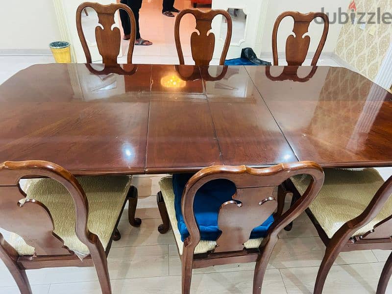 dine table with 6chair for sale 0