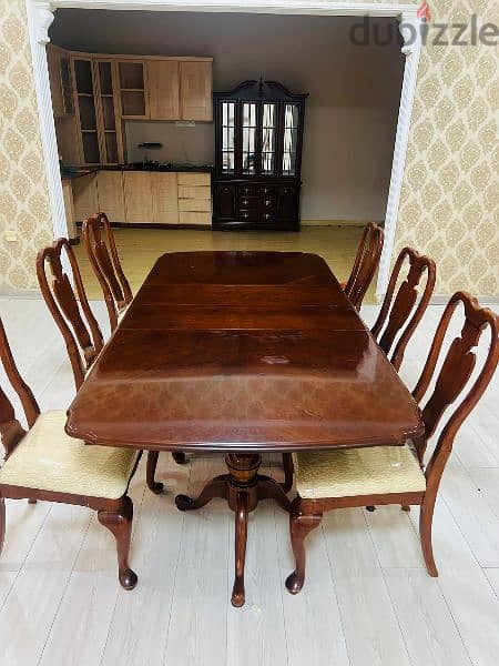 dine table with 6chair for sale 1