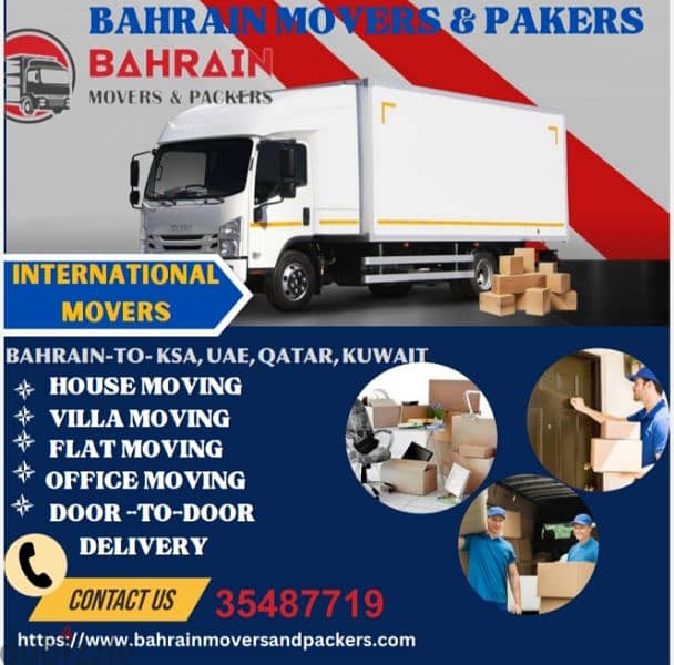 Bahrain movers and Packers House office store shop villa Shifting 0