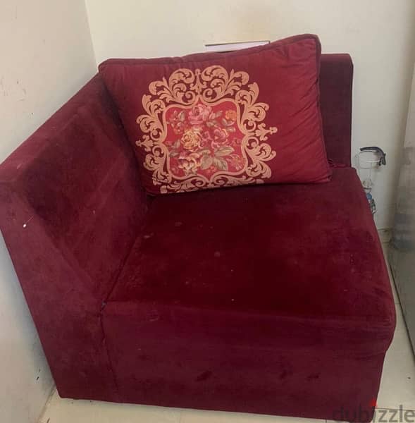 urgent sell Caboard sofa plus chair 1