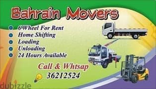 Six wheel for rent home shfiting delivey 24 hours 36212524