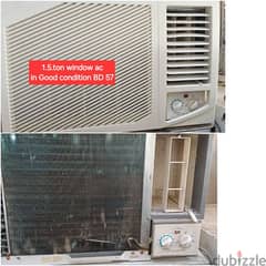 Singer 1.5 ton window ac and other items for sale with Delivery