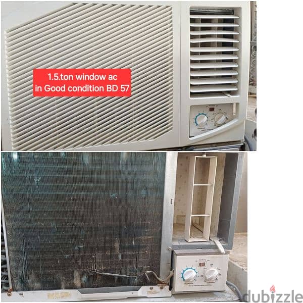 Singer 1.5 ton window ac and other items for sale with Delivery 0