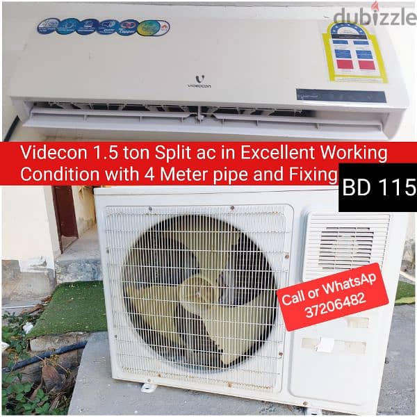 Singer 1.5 ton window ac and other items for sale with Delivery 1