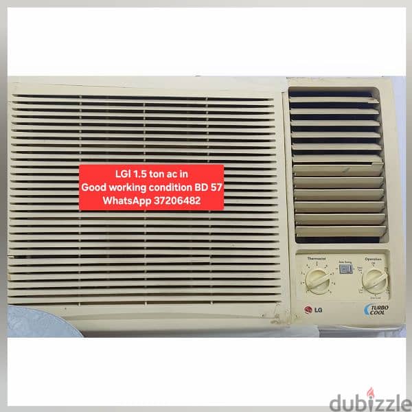 Singer 1.5 ton window ac and other items for sale with Delivery 4