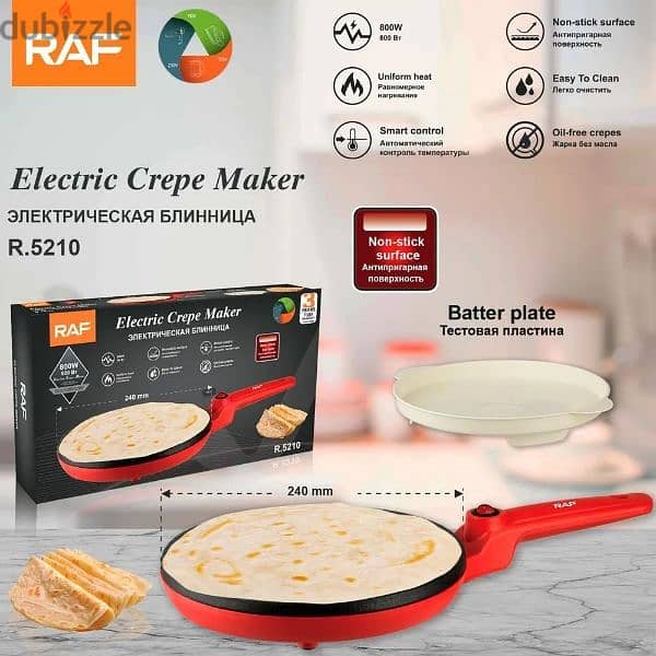 Electric Crepe Maker Good quality  free home delivery 0