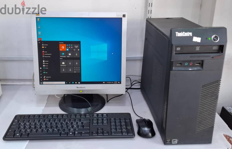 LENOVO i5 4th Generation Computer Set with Monitor 500GB HDD 4GB RAM 1