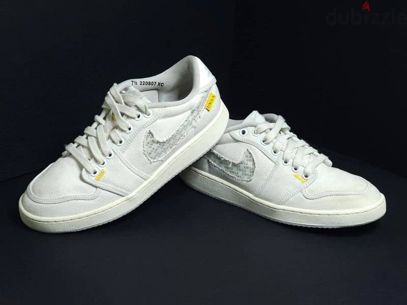 Jordan 1 Retro AJKO Low SP Union White Canvas 1