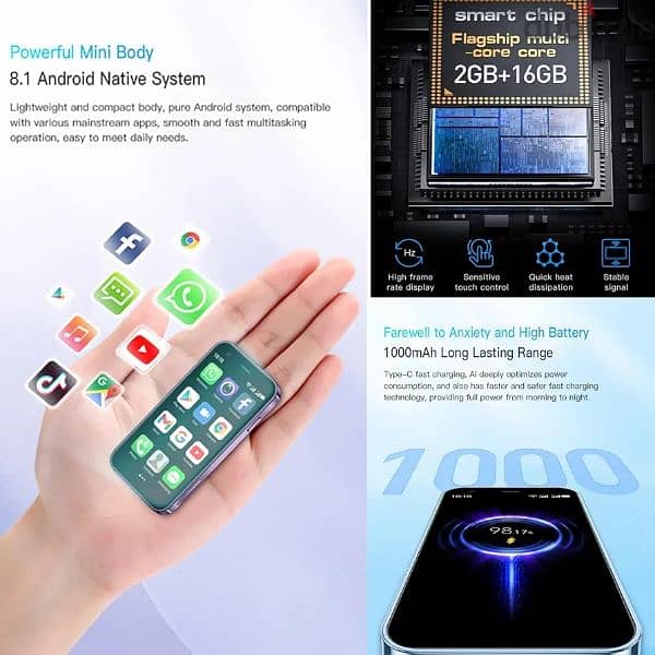 Special Offer Iphon 15 Mini Smartphone 3.0 Inch WiFi GPS  Phones Slim 3