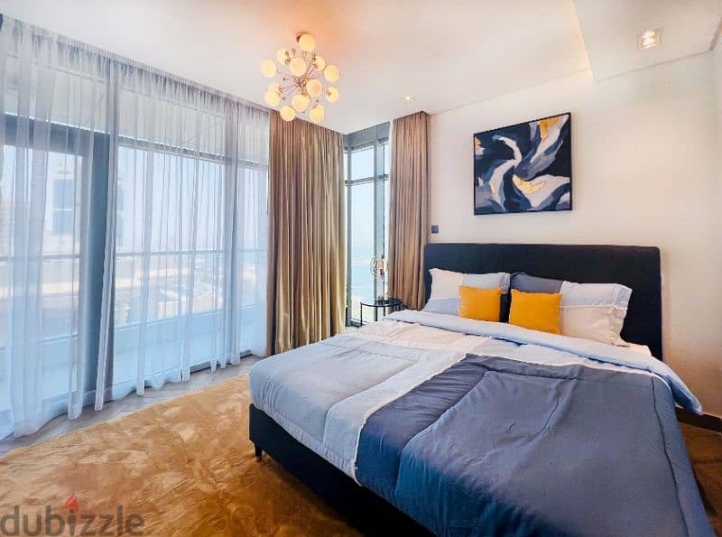 Sea Veiw Luxurious single bedroom apartment at Manama 4