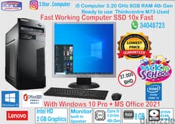 Core i5 8GB Ram Fast Working Computer Full Set Monitor Only in 37 BD 0