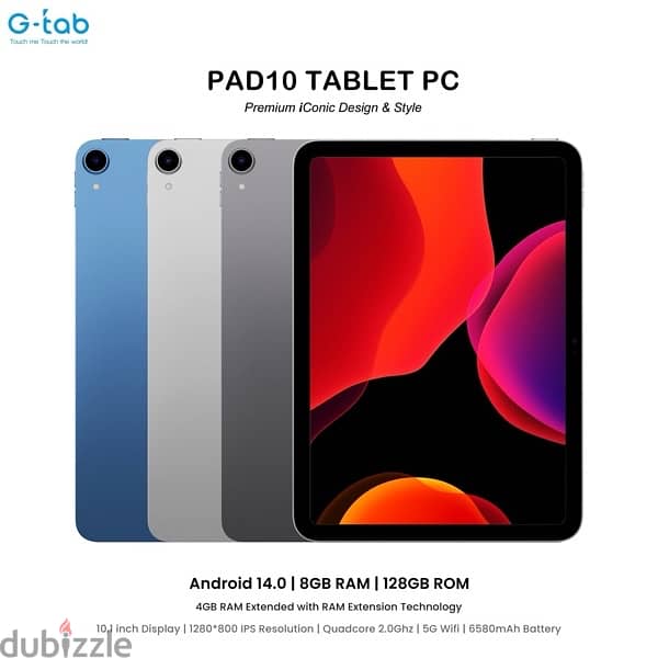 G- TAB PAD10 128GB 0