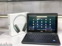 DELL 2 In 1 Chromebook (FREE AirPods Max) Built-in Play Store 11.6" 0