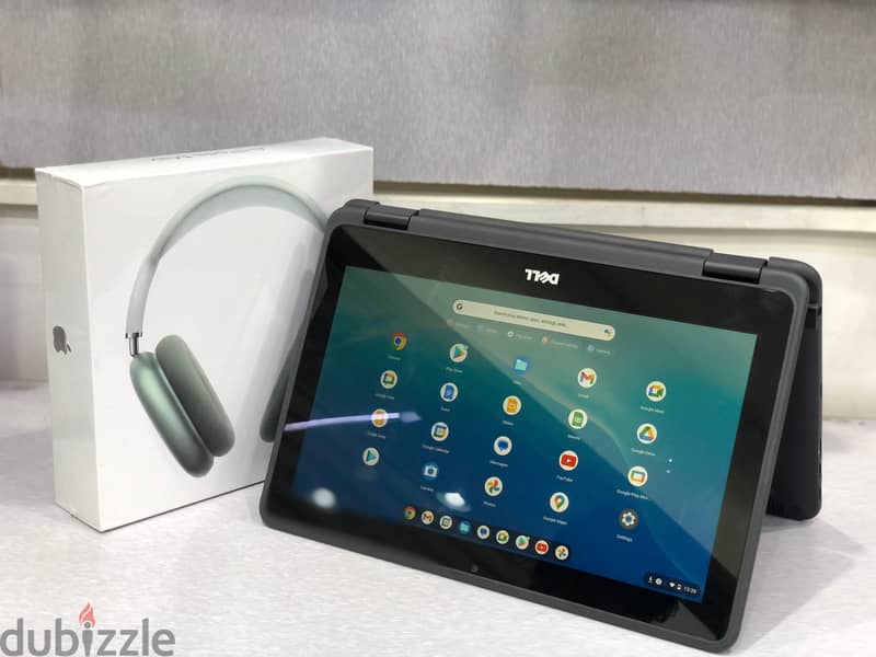 DELL 2 In 1 Chromebook (FREE AirPods Max) Built-in Play Store 11.6" 1