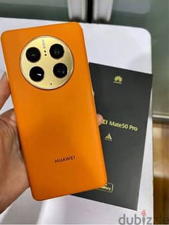 Huawei mate 50 pro orange gold 512 gb premium model new  slightly used