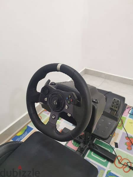 Logitech G920+ pedals + shifter +Dead skull seat 1