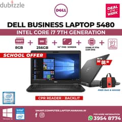 DELL Core i7 7th Gen Laptop 14" HD Screen 8GB RAM DDR4 + 256GB SSD 0