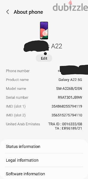 Samsung Galaxy a22 5g good condition 3