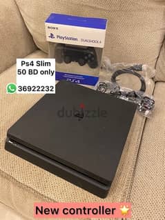 Ps4 Playstation 4 Slim بلايستيشن سوني ٤ سلم بحالة ممتازة 0