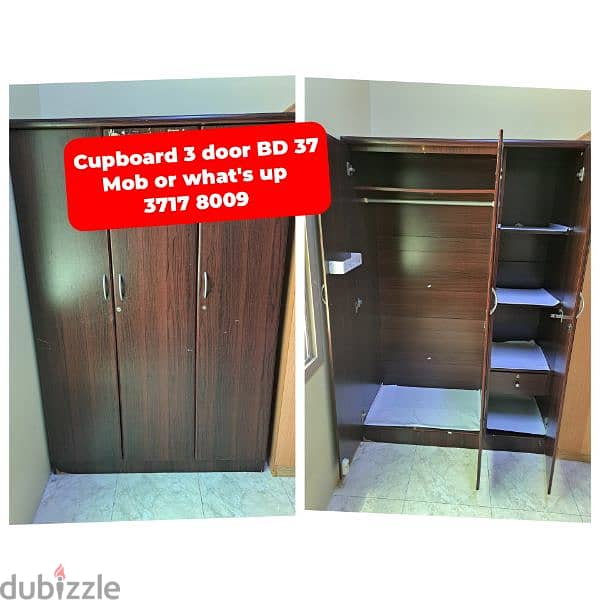 2 door cupboard study table and other household items for sale 7