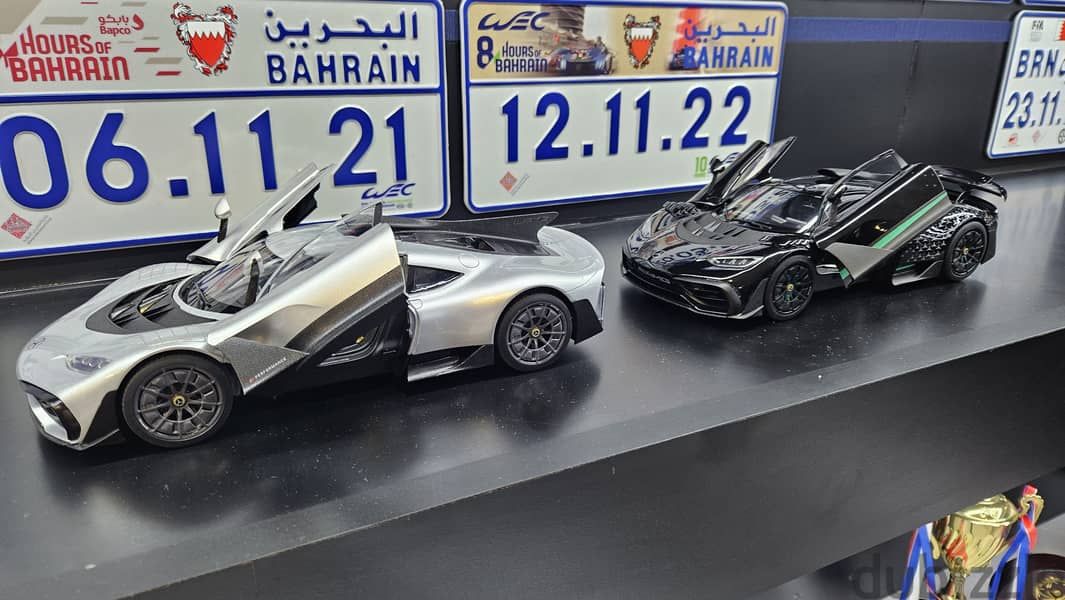 1/18 Mercedes-Benz AMG ONE Silver Diecast Model by NZG Dealer Edition 2