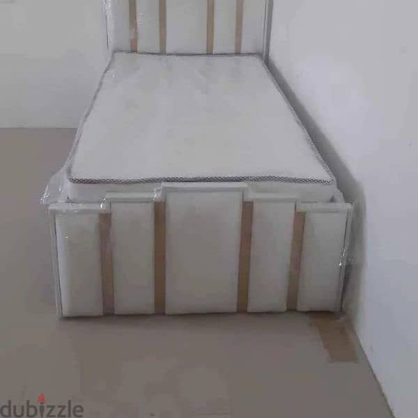 New Fabricated Bed only 65 Bhd with mattress 39591722 2