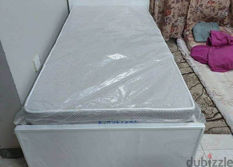 New Fabricated Bed only 65 Bhd with mattress 39591722 4