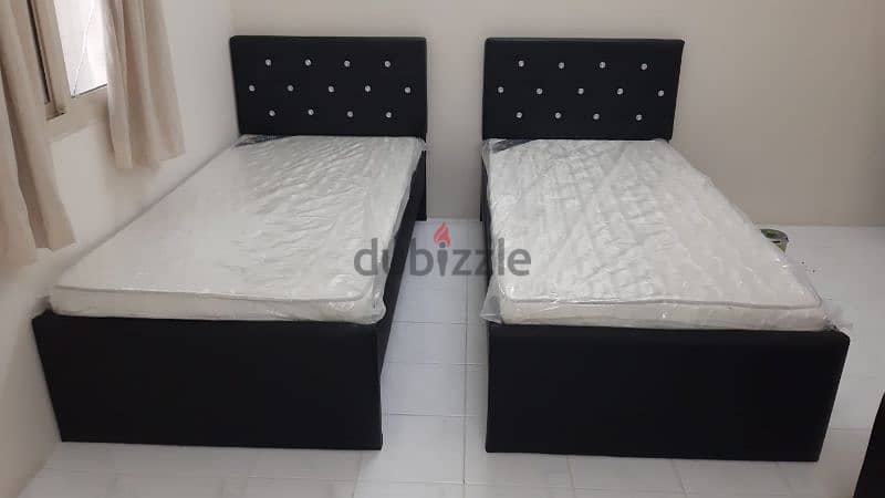 New Fabricated Bed only 65 Bhd with mattress 39591722 7