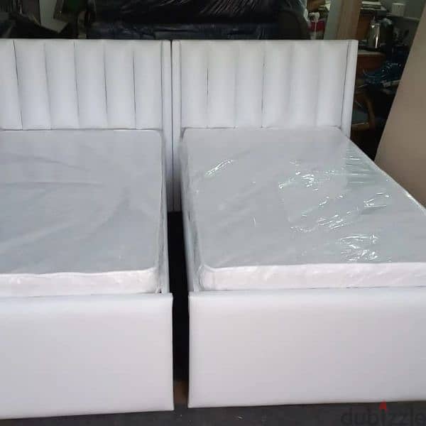 New Fabricated Bed only 65 Bhd with mattress 39591722 11