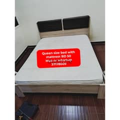 Queen size bed and other household items for sale with delivery 0