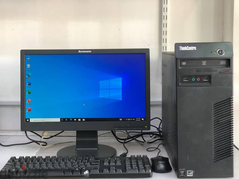 Lenovo i5 4th Gen Computer Set 4GB RAM + 128GB SSD HDD 19" HD LED Mon 0