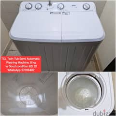 TCL 8kg semi automatic washing machine and other items for sale 0