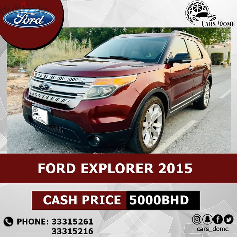 Ford Explorer 2015 XLT فورد اكسبلورر 7