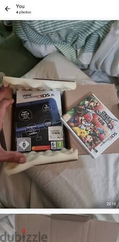 Open boxed New 3ds XL (Europe) with new sealed super smash game