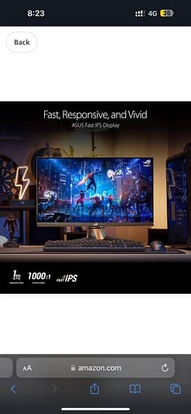 ASUS ROG Swift 360Hz PG259QNR 24.5 2