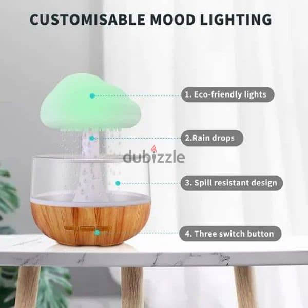 Rain Cloud Humidifier, And Lighting for Home, 250 2