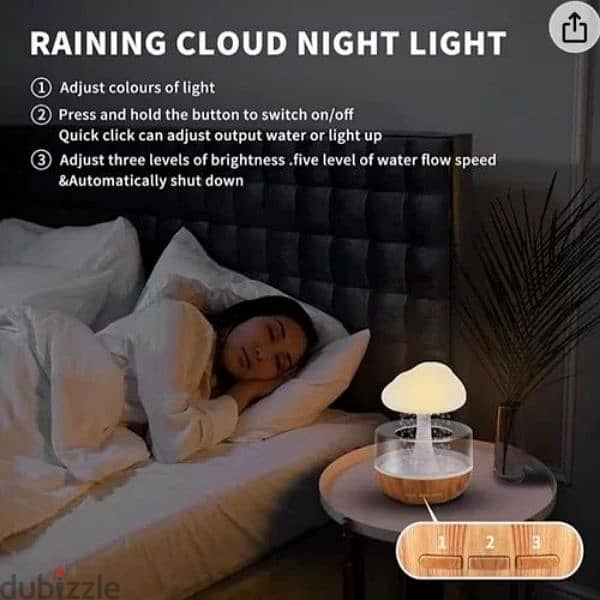 Rain Cloud Humidifier, And Lighting for Home, 250 4