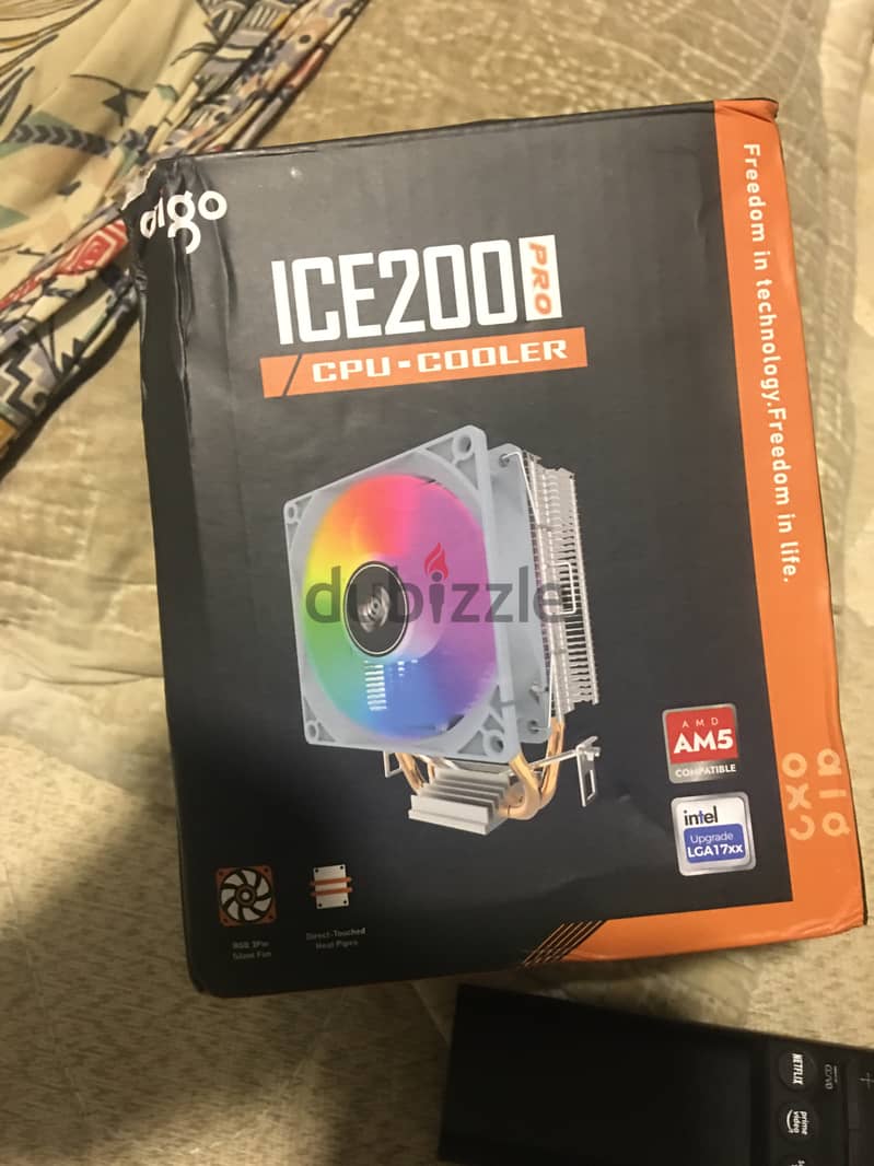 CPU cooler rgb for intel AND Amd aigo NEW ice 200 0