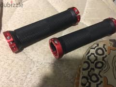 Bike lock on grips red NEW