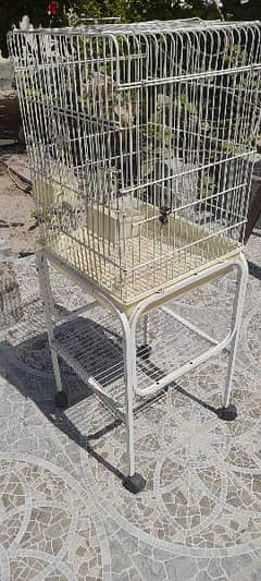 Birds cage with trolley stand 15bhd 0