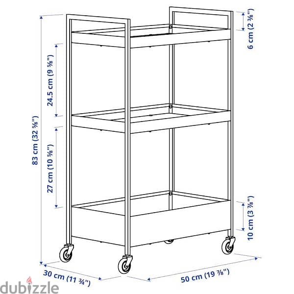 IKEA Trolly new, عربة ايكيا جديد 1