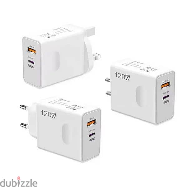 120W Charging Combo (Type-C Usb and iPhone) - White 0