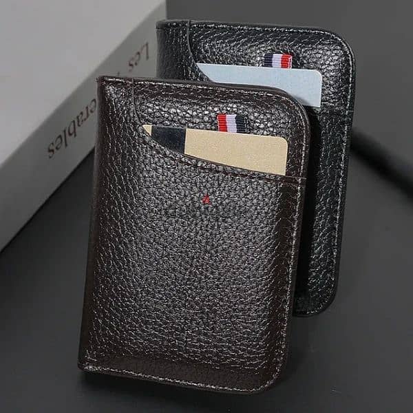 portable slim mini leather wallet 1