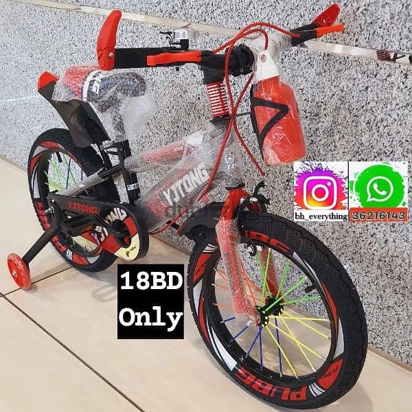 (36216143) New cycle for kids with LED lights on side tiers (size 16) 1