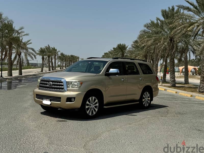 Toyota Sequoia limited 2015 beige 1